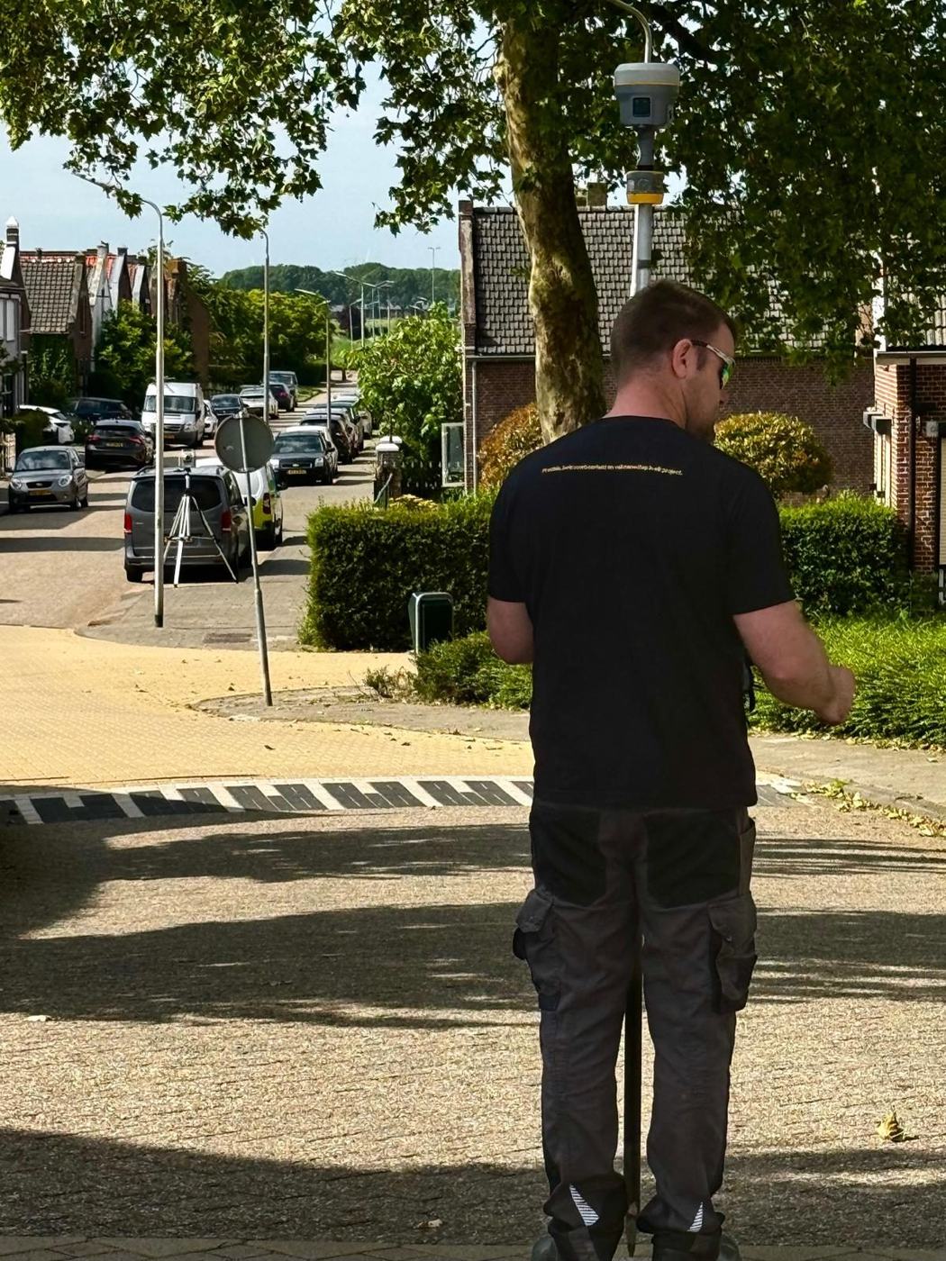 Topografische inmeting langs fietspad