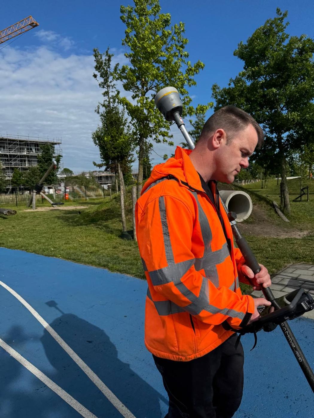 Meting — Inmeten en uitzetten sportveld